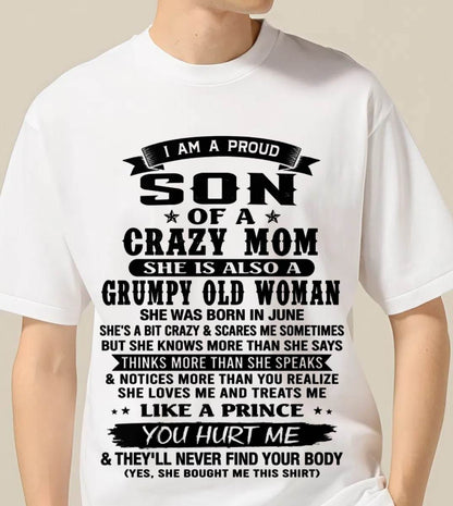 JUNE - PROUD SON OF A FREAKIN' AWESOME MOM - FROM MOM - TLEE06 (SKU2607-60-06)