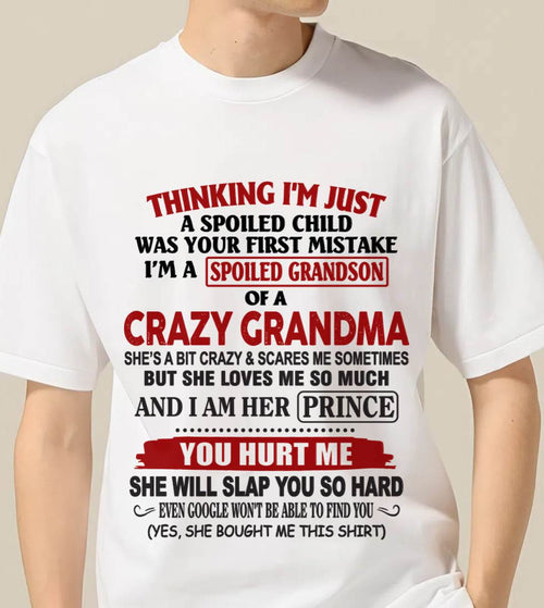 GRANDMA’S BOY – LOVED, SPOILED & PROTECTED - FROM GRANDMA - TLEE00 (SKU2602-128-00)