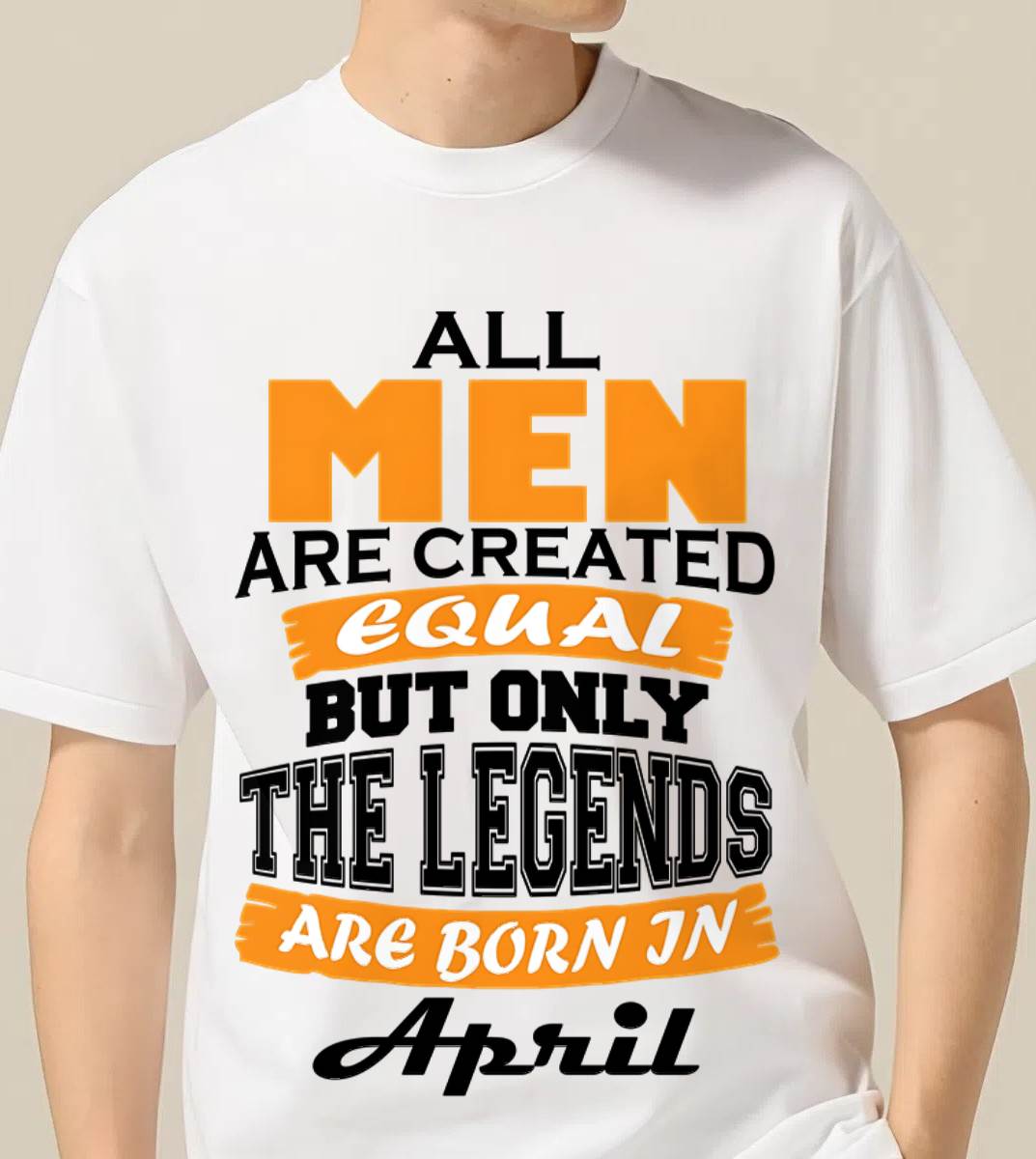 APRIL BORN – ONLY LEGENDS ARE CREATED - FOR MAN - TLEE04 (SKU2606-281-04)