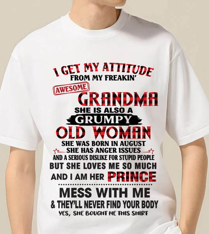 AUGUST - I GET MY ATTITUDE FROM MY FREAKIN’ AWESOME GRANDMA - FROM GRANDMA - TLEE08 (SKU2603-157-08)