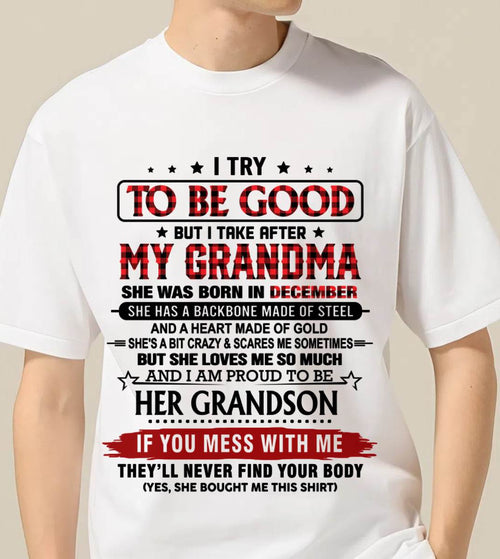 DECEMBER - I TRY TO BE GOOD BUT I TAKE AFTER MY GRANDMA - FROM GRANDMA - TLEE12 (SKU26T-01289-12)