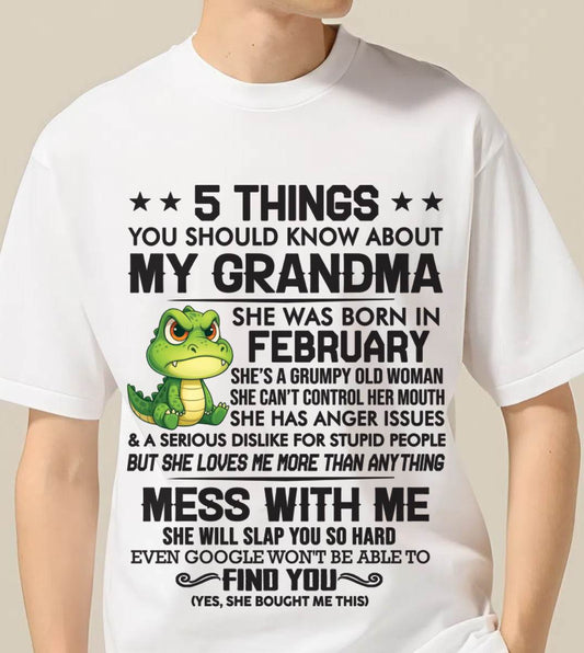 FEBRUARY GRANDMAS ARE DIFFERENT - FROM GRANDMA - TLEE02 (SKU10-06-02)