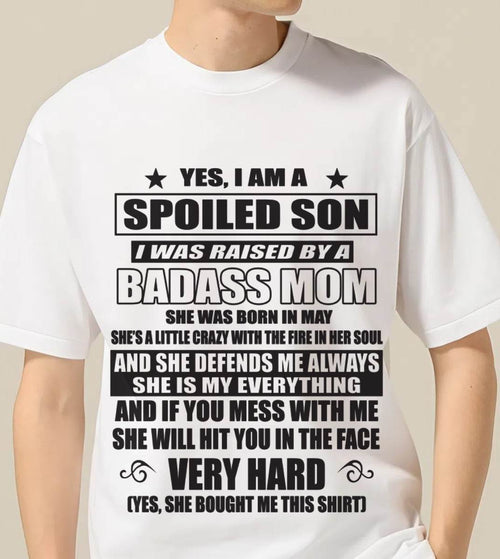 MAY MOM — MY MOM RAISED ME WITH LOVE AND ATTITUDE - FROM MOM - TLEE05 (SKU2605-282-05)