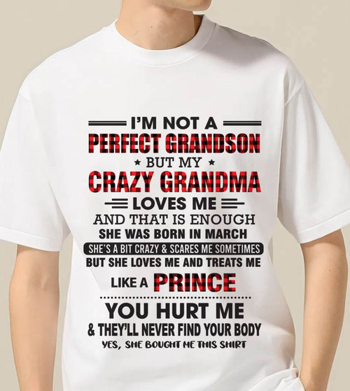 MARCH - PROUD GRANDSON OF A CRAZY GRANDMA - FROM GRANDMA - TLEE03 (SKU2603-71-03)