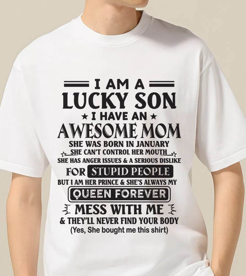 JANUARY - I AM A LUCKY SON I HAVE AN AWESOME MOM - FROM MOM - TLEE01 (SKU11-37-01)
