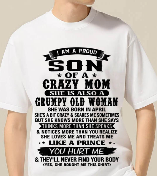 APRIL - PROUD SON OF A FREAKIN' AWESOME MOM - FROM MOM - TLEE04 (SKU2607-60-04)