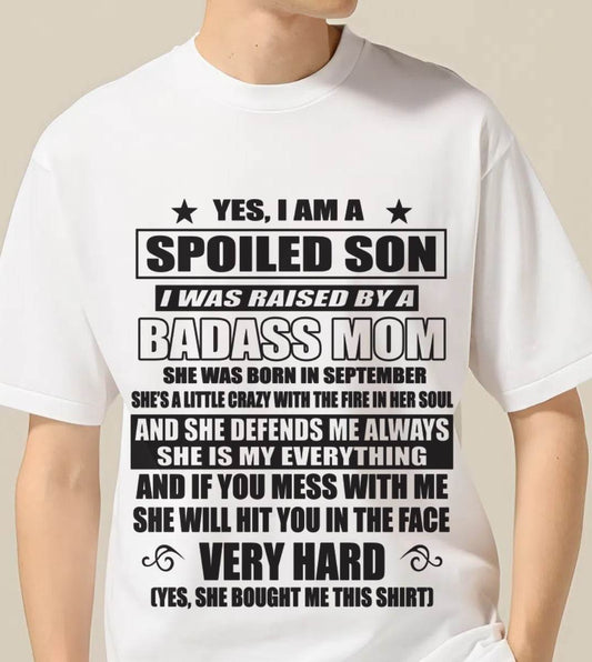 SEPTEMBER MOM — MY MOM RAISED ME WITH LOVE AND ATTITUDE - FROM MOM - TLEE09 (SKU2605-282-09)
