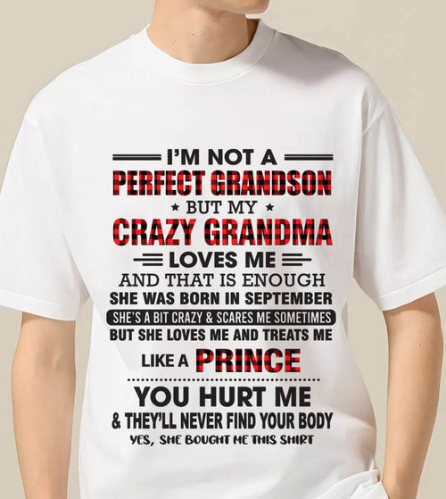 SEPTEMBER - PROUD GRANDSON OF A CRAZY GRANDMA - FROM GRANDMA - TLEE09 (SKU2603-71-09)