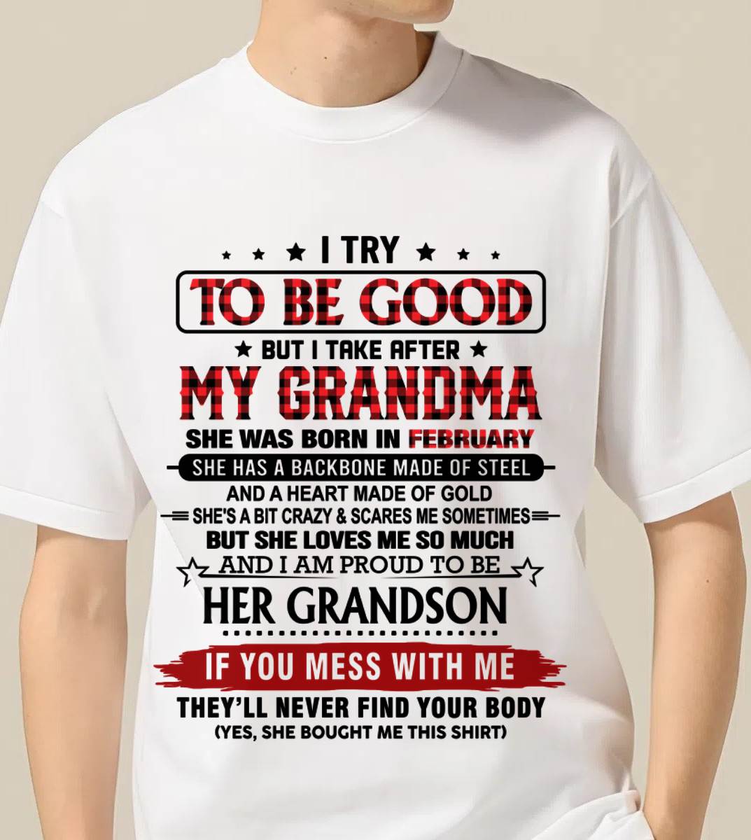 FEBRUARY - I TRY TO BE GOOD BUT I TAKE AFTER MY GRANDMA - FROM GRANDMA - TLEE02 (SKU26T-01289-02)