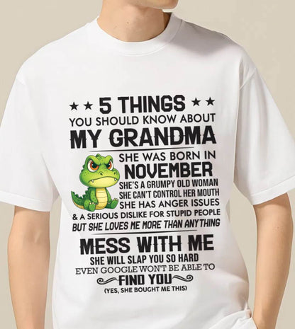 NOVEMBER - 5 THINGS YOU SHOULD KNOW ABOUT MY GRANDMA – AND YOU'D BETTER NOT MESS WITH ME - FROM GRANDMA - TLEE11 (SKU10-06-11)