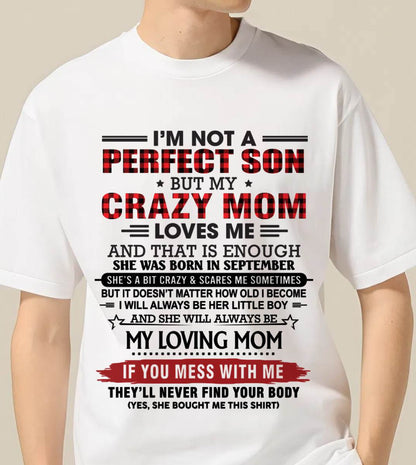 SEPTEMBER - NO MATTER HOW OLD I GET, I’LL ALWAYS BE MY MOM’S LITTLE BOY - FROM MOM - TLEE09 (SKU2602-59-09)