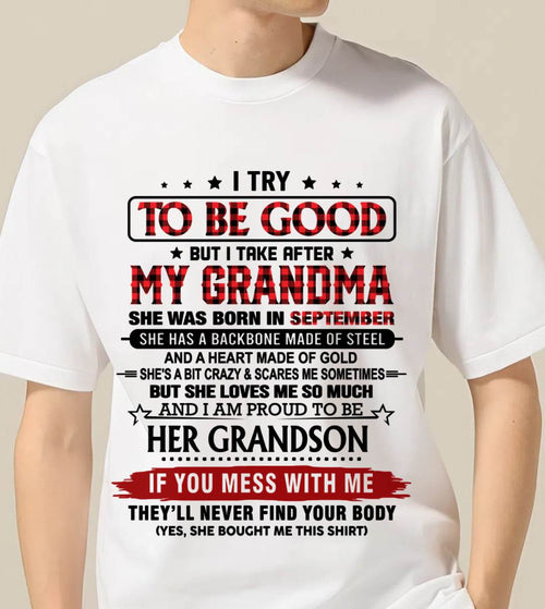 SEPTEMBER - I TRY TO BE GOOD BUT I TAKE AFTER MY GRANDMA - FROM GRANDMA - TLEE09 (SKU26T-01289-09)