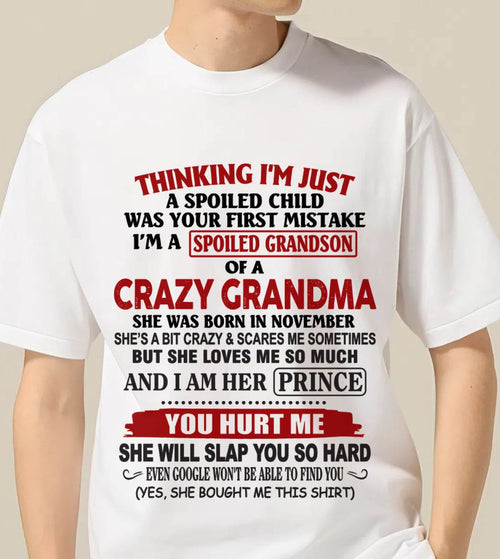 NOVEMBER - GRANDMA’S BOY – LOVED, SPOILED & PROTECTED - FROM GRANDMA - TLEE11 (SKU2602-128-11)