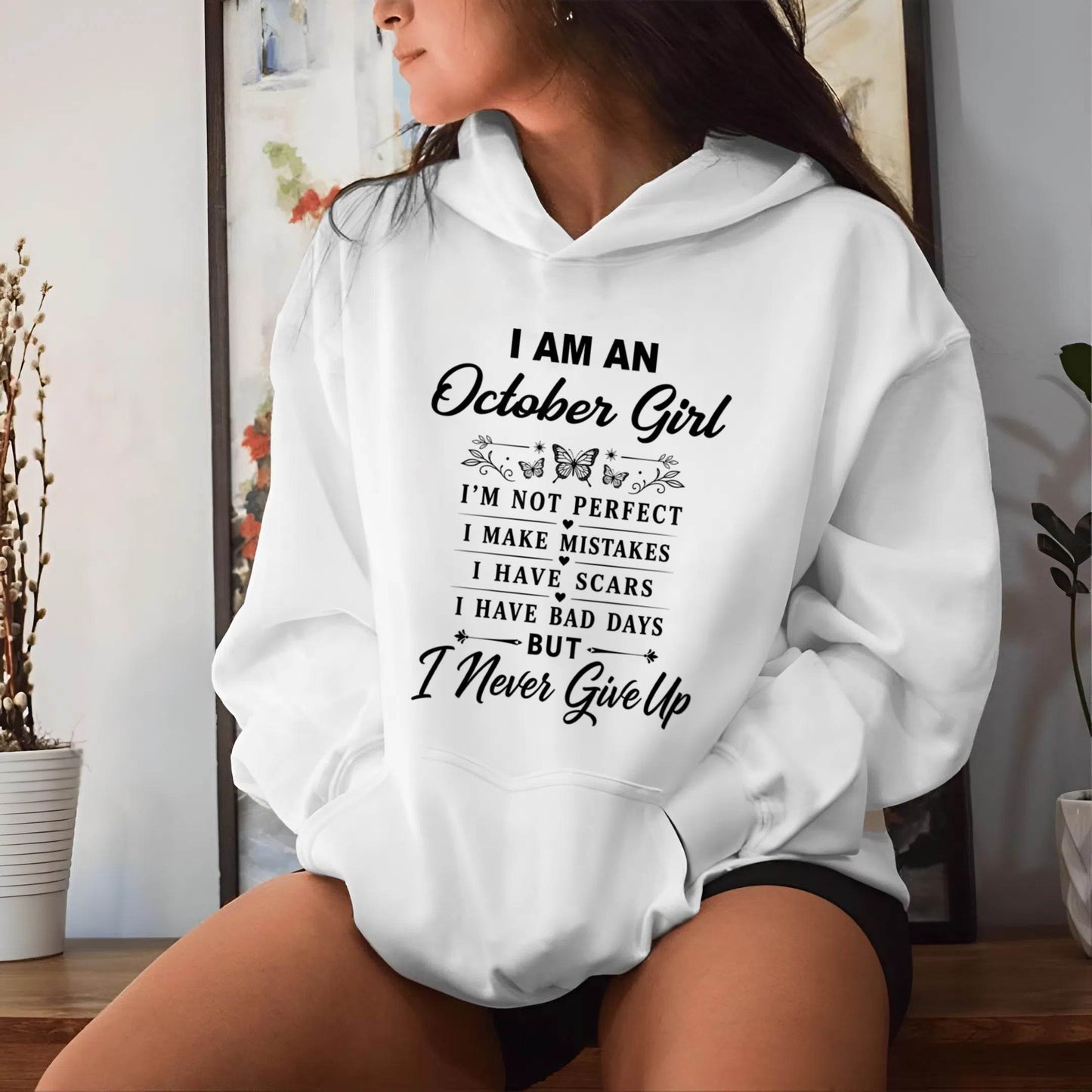 OCTOBER GIRL NEVER GIVE UP - FOR WOMEN - TLEE10 (SKU2606-378-10)