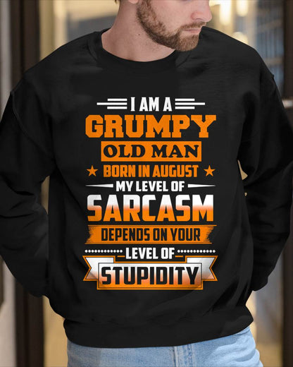 AUGUST GRUMPY OLD MAN SHIRT - FOR MAN - TLEE08 (SKU2605-128-08)