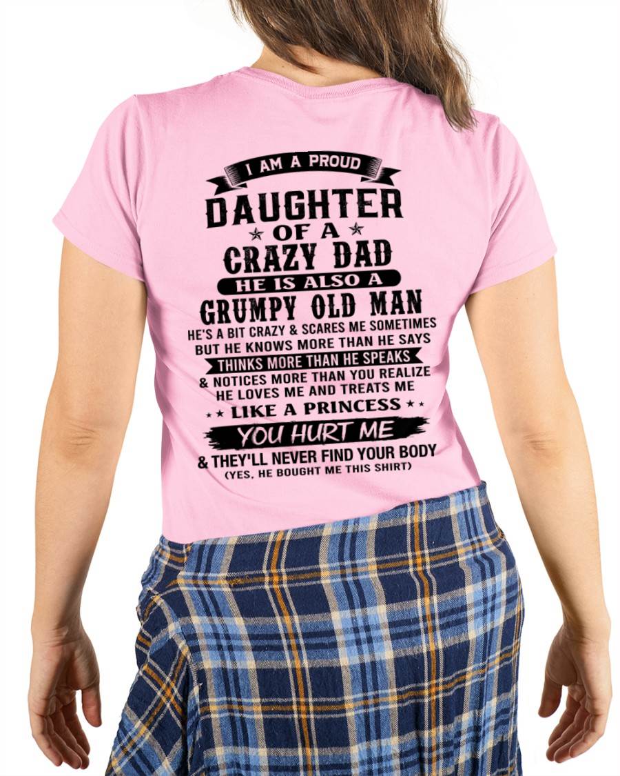 FUNNY DAD AND DAUGHTER SHIRT - FROM DAD - TLEE00 (SKU2606-394-00)