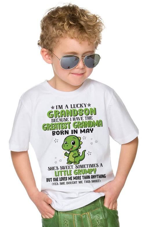 MAY - I'M A LUCKY GRANDSON BECAUSE I HAVE THE GREATEST GRANDMA - FROM GRANDMA - TLEE05 (SKU09-86-05)