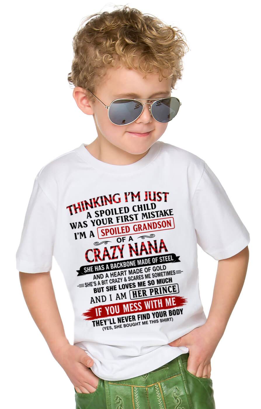 NANA LOVES HER GRANDSON SHIRT - FROM GRANDMA - TLEE00 (SKU2608-28-00)
