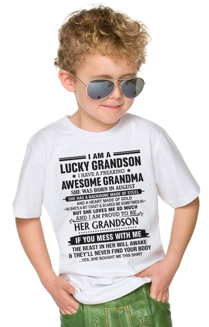 AUGUST - GRANDSON OF A STRONG & LOVING GRANDMA - FROM GRANDMA - TLEE08 (SKU11-154-08)