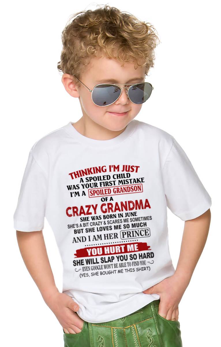 JUNE - GRANDMA’S BOY – LOVED, SPOILED & PROTECTED - FROM GRANDMA - TLEE06 (SKU2602-128-06)