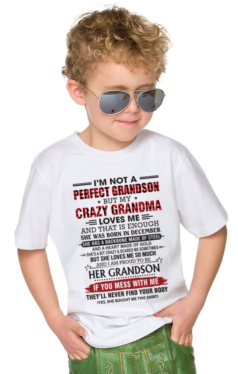 DECEMBER - I’M NOT PERFECT, BUT MY CRAZY GRANDMA LOVES ME - FROM GRANDMA - TLEE12 (SKU26T-01131-12)