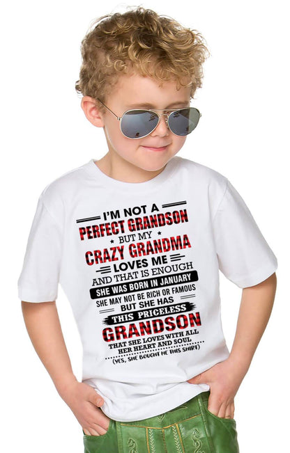 JANUARY - NOT PERFECT, JUST GRANDMA’S FAVORITE GRANDSON - FROM GRANDMA - TLEE01 (SKU2606-362-01)