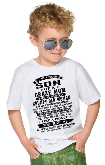 DECEMBER - PROUD SON OF A FREAKIN' AWESOME MOM - FROM MOM - TLEE12 (SKU2607-60-12)
