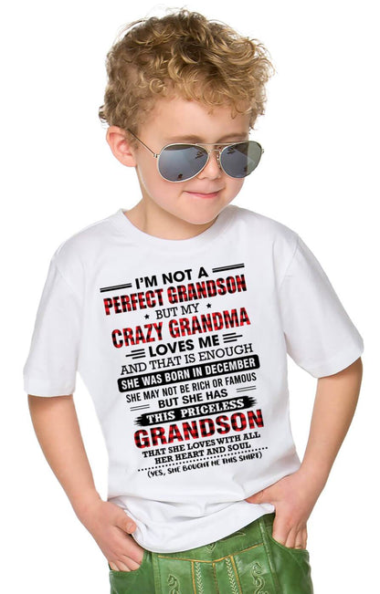 DECEMBER - NOT PERFECT, JUST GRANDMA’S FAVORITE GRANDSON - FROM GRANDMA - TLEE12 (SKU2606-362-12)