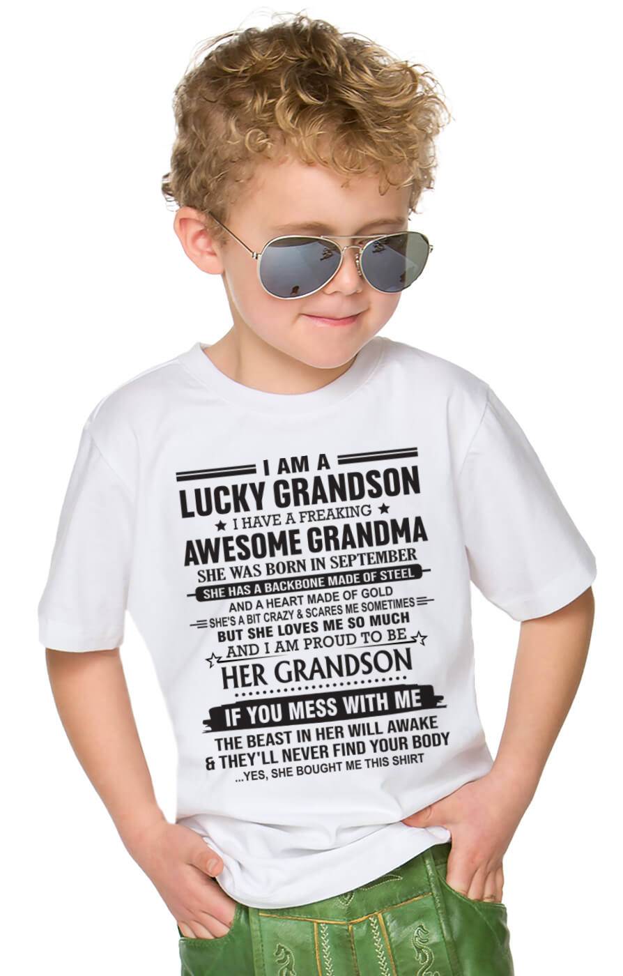SEPTEMBER - GRANDSON OF A STRONG & LOVING GRANDMA - FROM GRANDMA - TLEE09 (SKU11-154-09)
