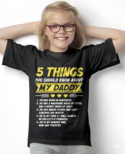 NOVEMBER - 5 THINGS YOU SHOULD KNOW ABOUT MY DADDY - FROM DAD - TLEE11 (SKU2606-53-11)
