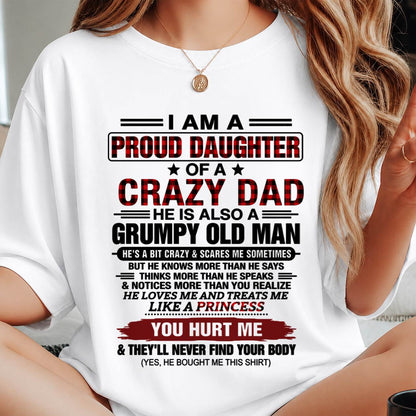 BEST DAD BEST DAUGHTER SHIRT - FROM DAD - TLEE00 (SKU2608-27-00)