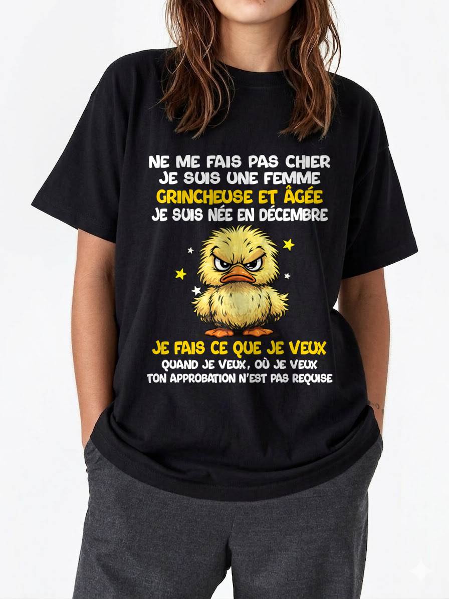 JE SUIS UNE FILLE DE DÉCEMBRE - POUR FEMME - TLEE12 (SKU2604-119-12)