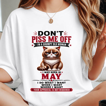 MAY – ZERO PATIENCE FUNNY CAT - FOR WOMEN - TLEE05 (SKU2608-291-05)