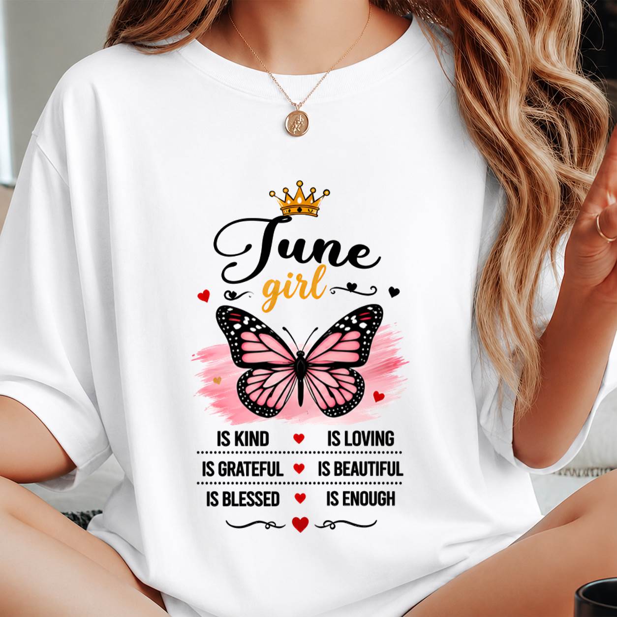 JUNE GIRL BUTTERFLY SHIRT - FOR WOMEN - TLEE06 (SKU2608-593-06)