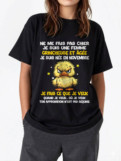 JE SUIS UNE FILLE DE NOVEMBRE - POUR FEMME - TLEE11 (SKU2604-119-11)