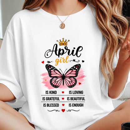 APRIL GIRL BUTTERFLY SHIRT - FOR WOMEN - TLEE04 (SKU2608-593-04)