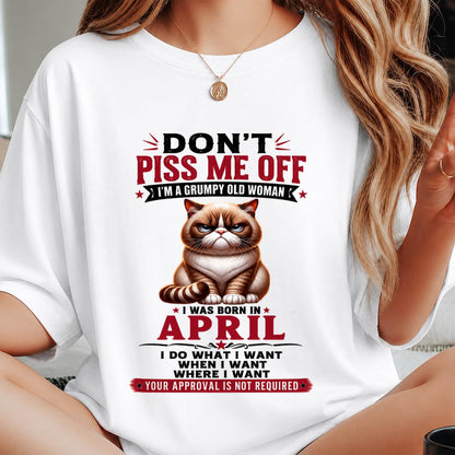 APRIL – ZERO PATIENCE FUNNY CAT - FOR WOMEN - TLEE04 (SKU2608-291-04)
