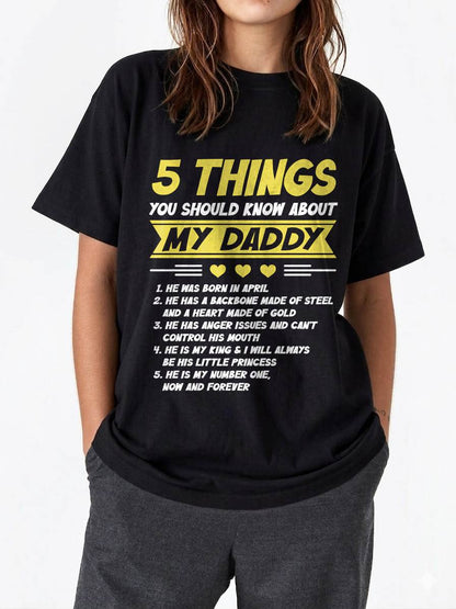 APRIL - 5 THINGS YOU SHOULD KNOW ABOUT MY DADDY - FROM DAD - TLEE04 (SKU2606-53-04)