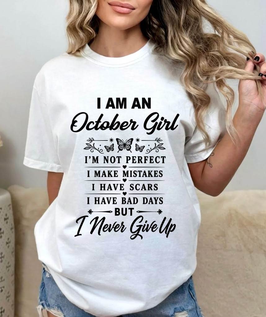 OCTOBER GIRL NEVER GIVE UP - FOR WOMEN - TLEE10 (SKU2606-378-10)