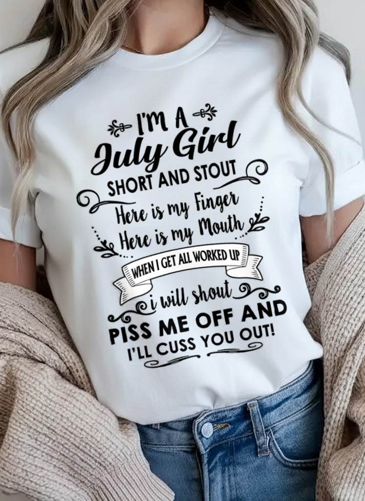 JULY GIRL - WITH AN ATTITUDE YOU SHOULDN’T TEST - FOR WOMEN - TLEE07 (SKU2602-61-07)