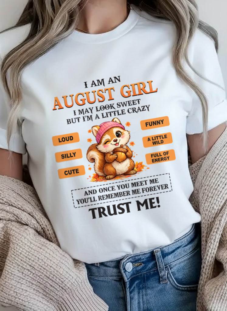 AUGUST GIRL - SWEET BUT A LITTLE CRAZY AND FULL OF ENERGY - FOR WOMEN - TLEE08 (SKU2603-126-08)