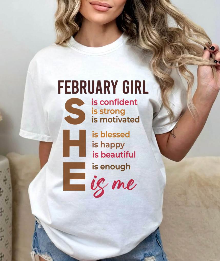 FEBRUARY GIRL - SHE IS ME - FOR WOMEN - TLEE02 (SKU2607-164-02)