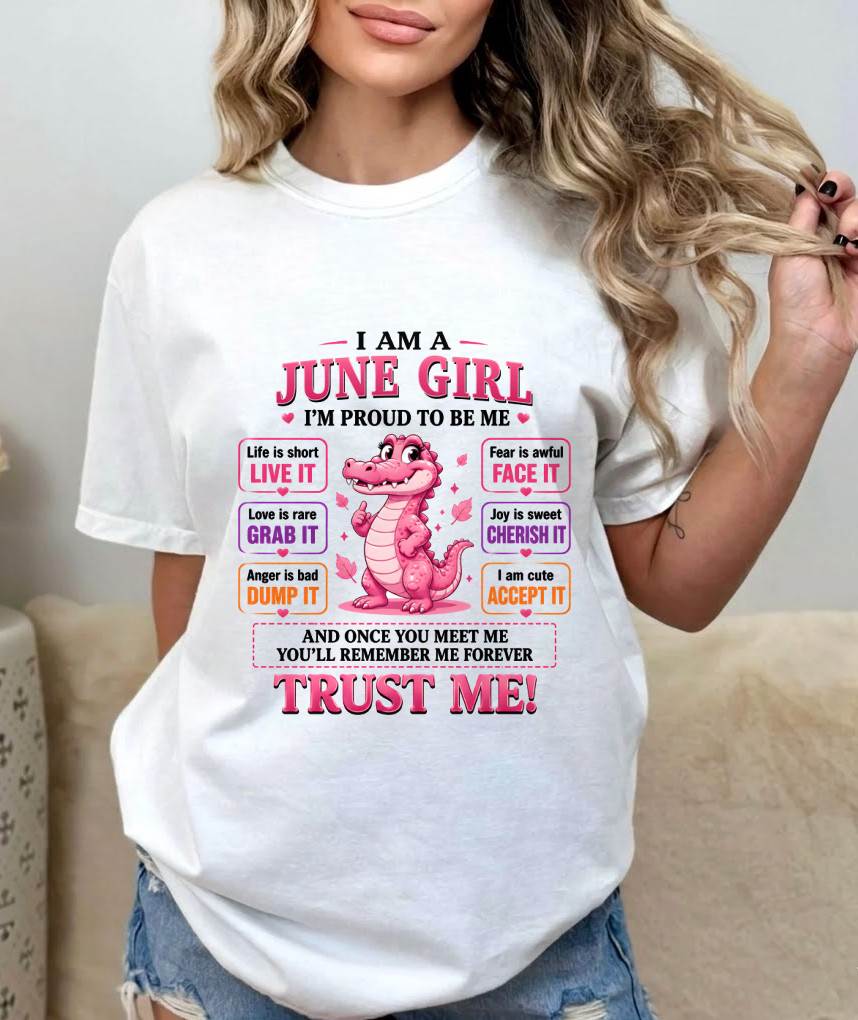 JUNE GIRL CUTE ALLIGATOR TEE - FOR WOMEN - TLEE06 (SKU2607-236-06)
