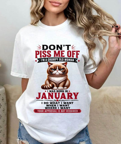 JANUARY – ZERO PATIENCE FUNNY CAT - FOR WOMEN - TLEE01 (SKU2608-291-01)