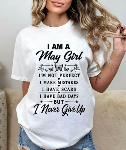 MAY GIRL NEVER GIVE UP - FOR WOMEN - TLEE05 (SKU2606-378-05)