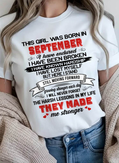 SEPTEMBER - EVERY HARD LESSON MADE ME STRONGER - FOR WOMEN - TLEE09 (SKU2602-22-09)