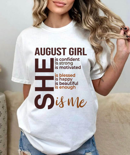 AUGUST BORN GIRL – CONFIDENT & STRONG - FOR WOMEN - TLEE08 (SKU2605-04-08)
