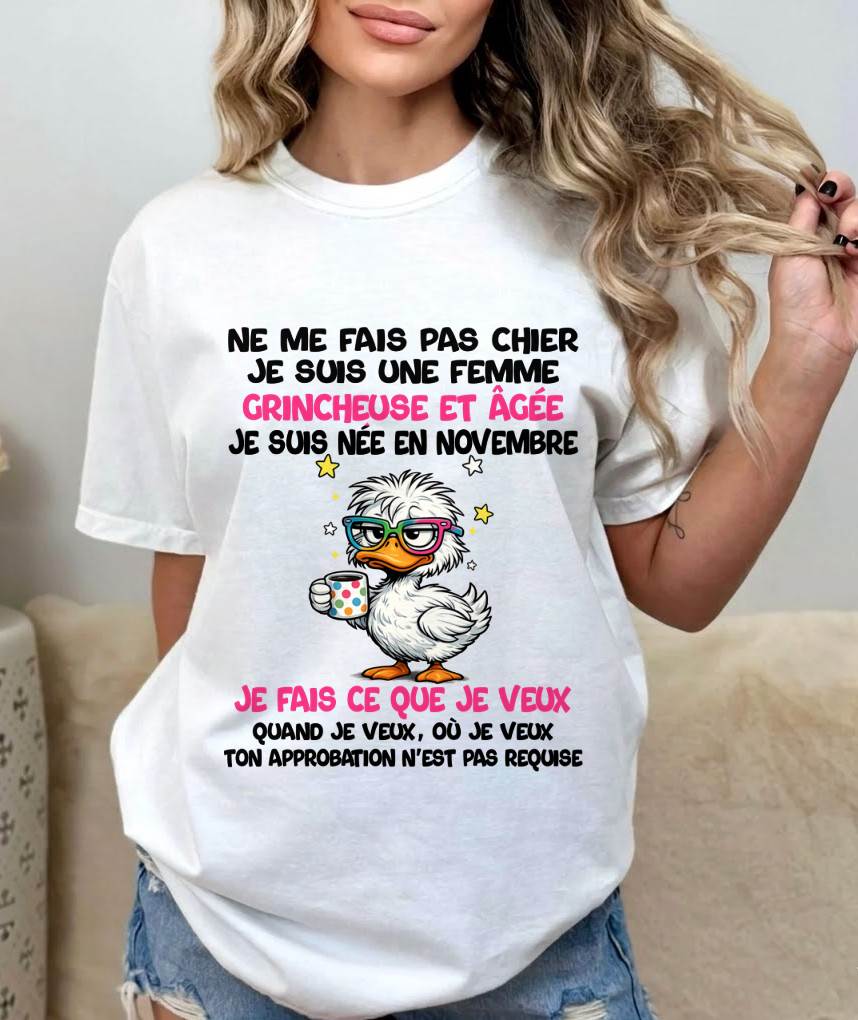 JE SUIS UNE FILLE DE NOVEMBRE - POUR FEMME - TLEE11 (SKU2604-117-11)