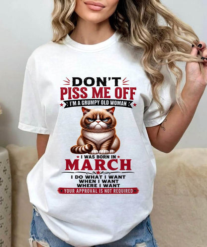 MARCH – ZERO PATIENCE FUNNY CAT - FOR WOMEN - TLEE03 (SKU2608-291-03)