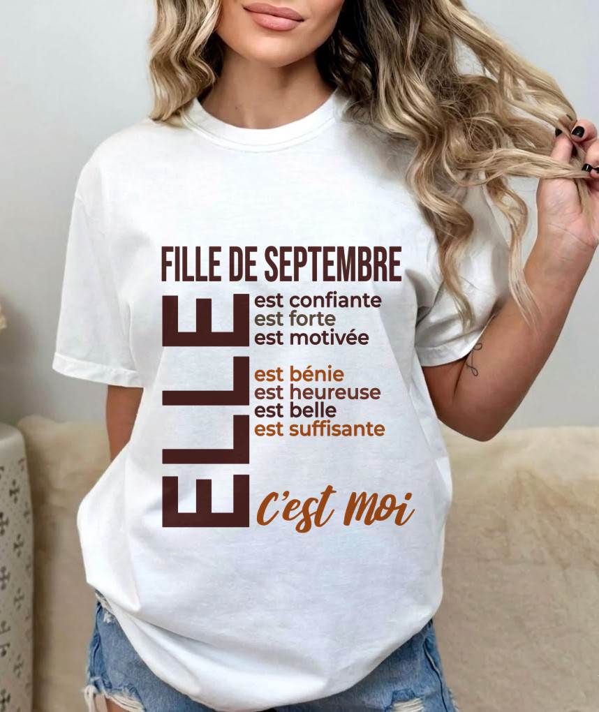 JE SUIS UNE FILLE DE SEPTEMBRE - fma TLEE09 (SKU2605-192-09)